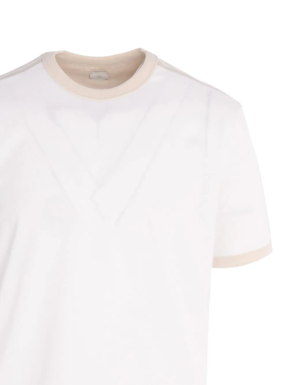 Eleventy T-shirt met contrasterende afwerking Wit