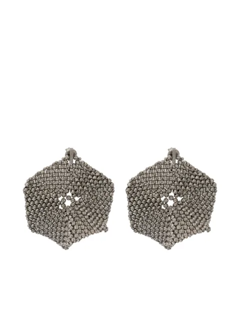 Brunello Cucinelli aretes con forma hexagonal