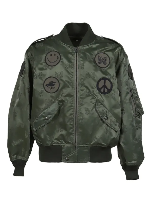 Needles L2-B Bomber Jacket Green FARFETCH IN