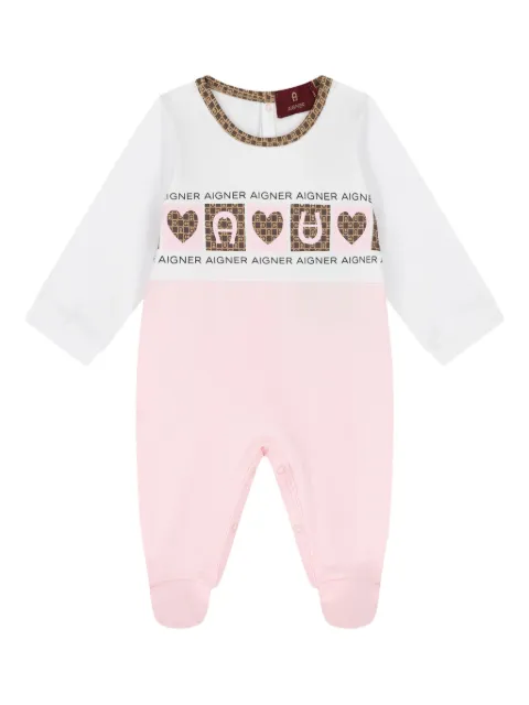 Aigner Kids heart-print babygrow