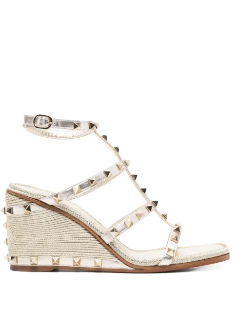 Valentino Garavani 85mm Rockstud wedge sandals 