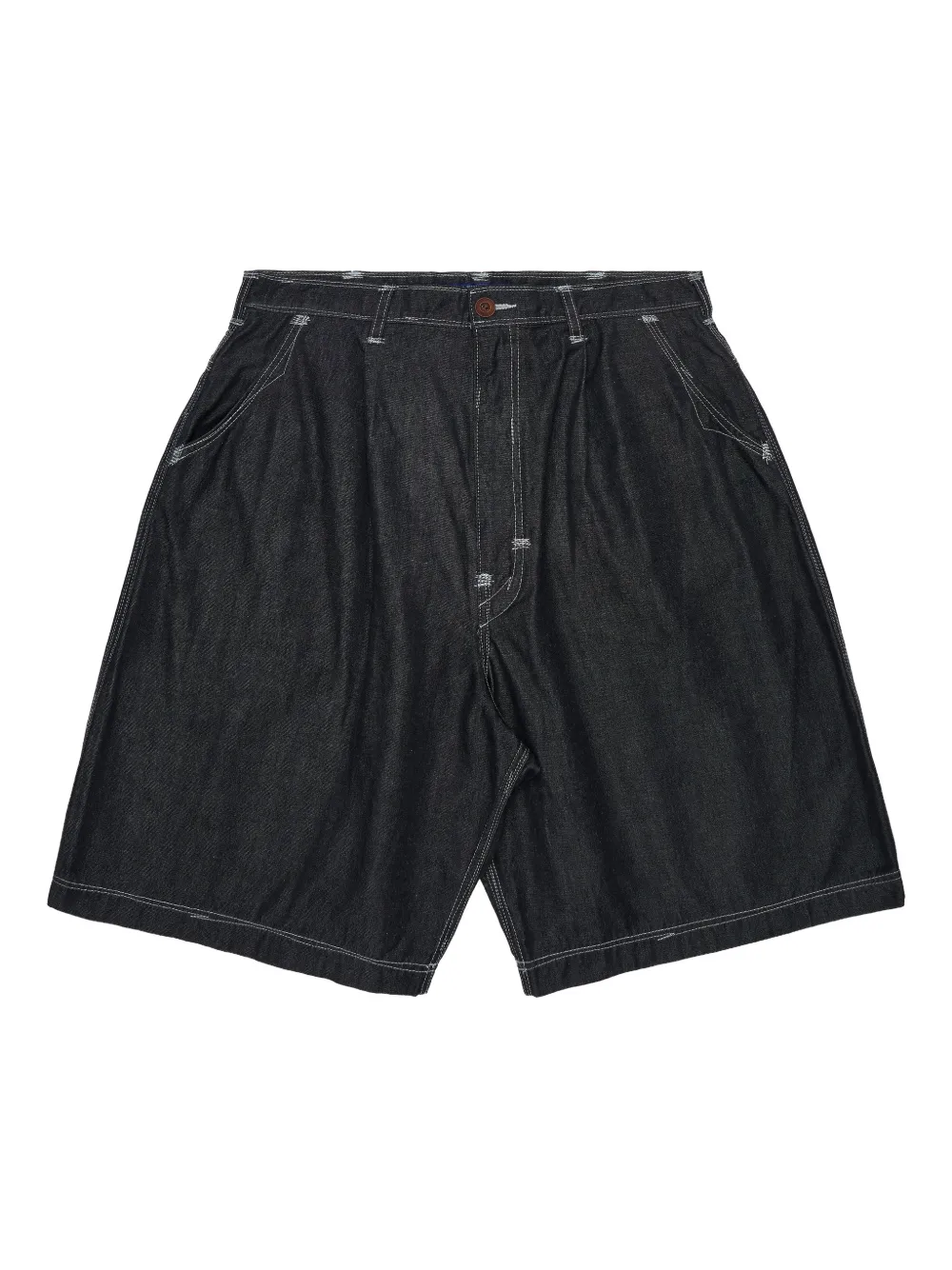 Junya Watanabe MAN Jeans-Shorts mit Knopfverschluss - Blau