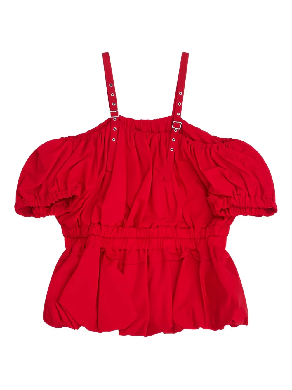 Noir Kei Ninomiya Blouse met gespbandje - Rood