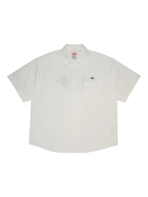 Danton chest-pocket logo-detail shirt
