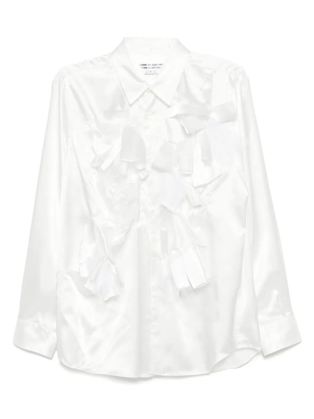 Comme Des Garçons Comme Des Garçons Blouse met strik Wit