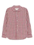 Comme Des Garçons Girl tartan peter pan collar shirt - Red