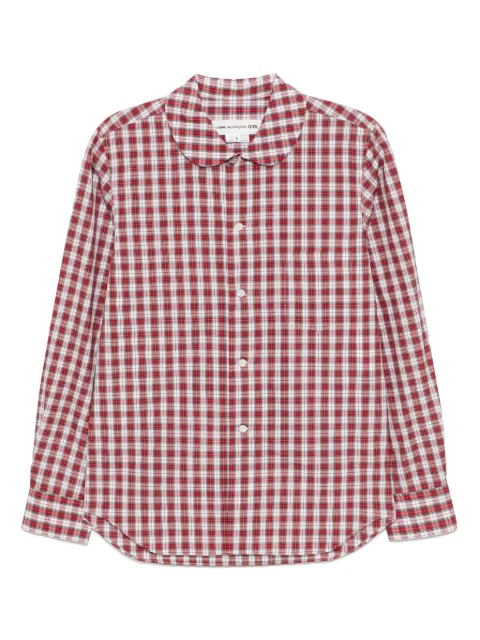 Comme Des Garçons Girl tartan peter pan collar shirt