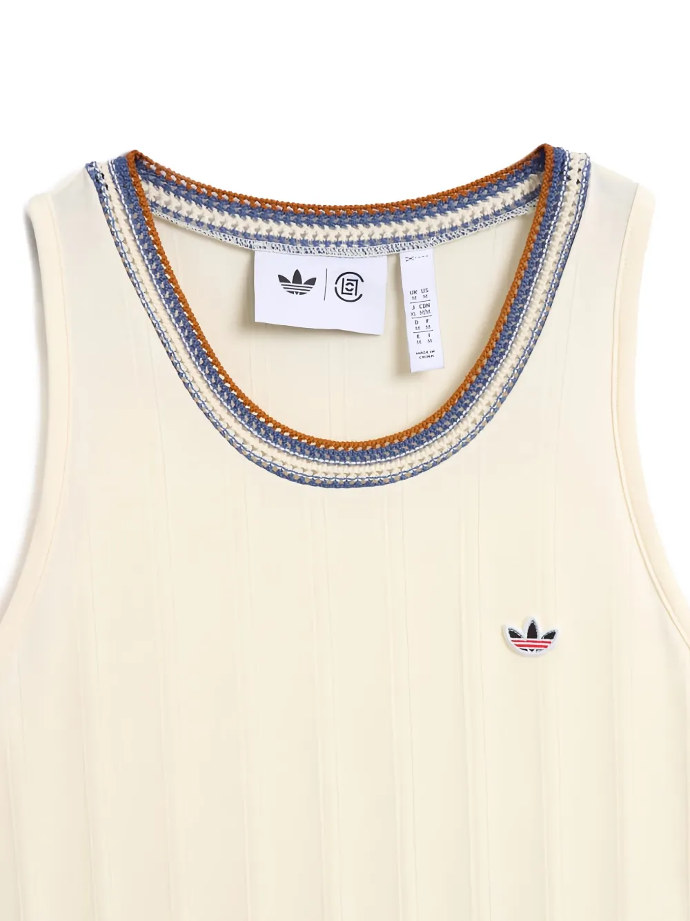 Adidas Originals X Clot Gazelle Collection Tank Top In Neutral