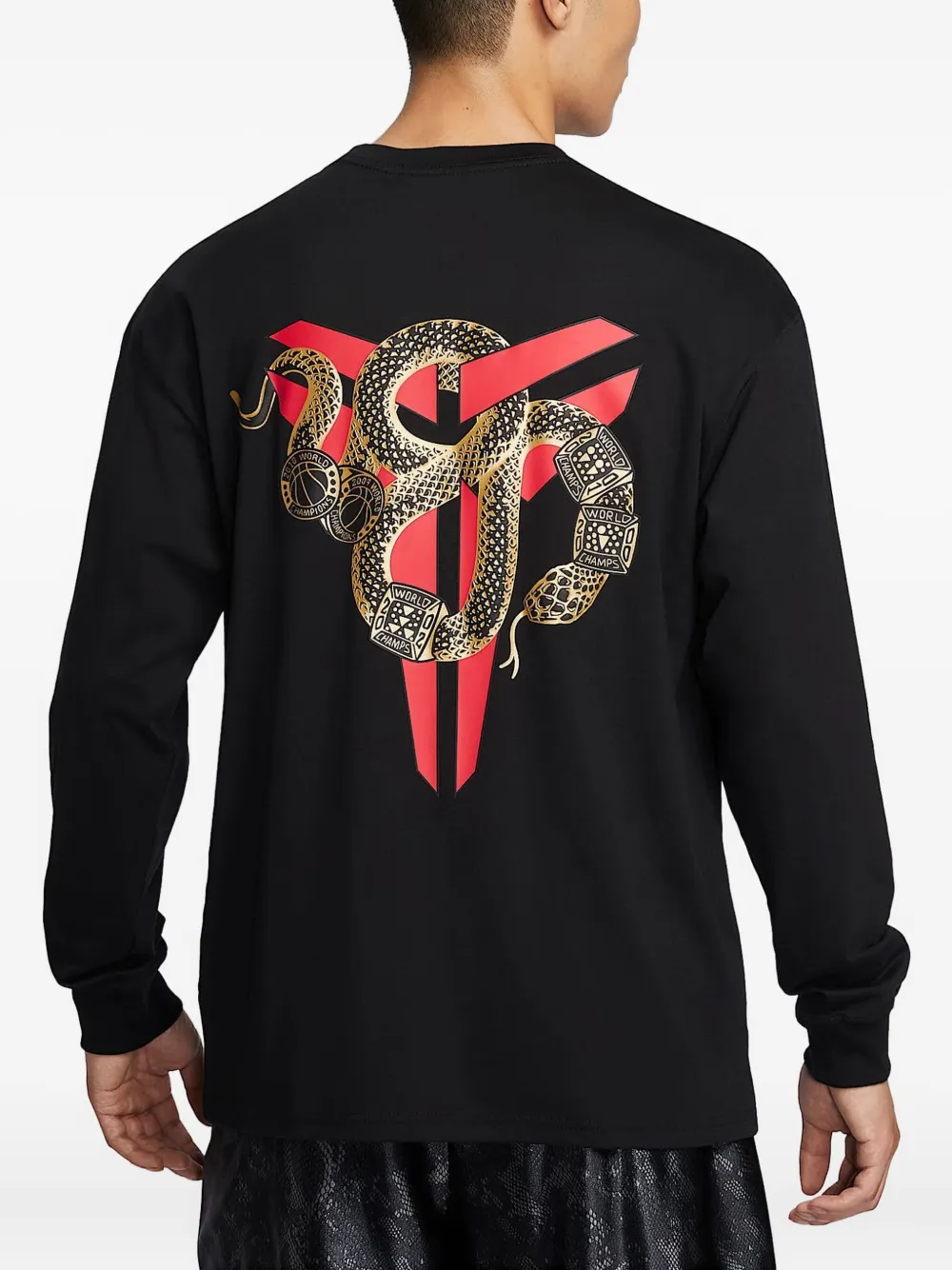 Nike Snake-print Sweatshirt In Black