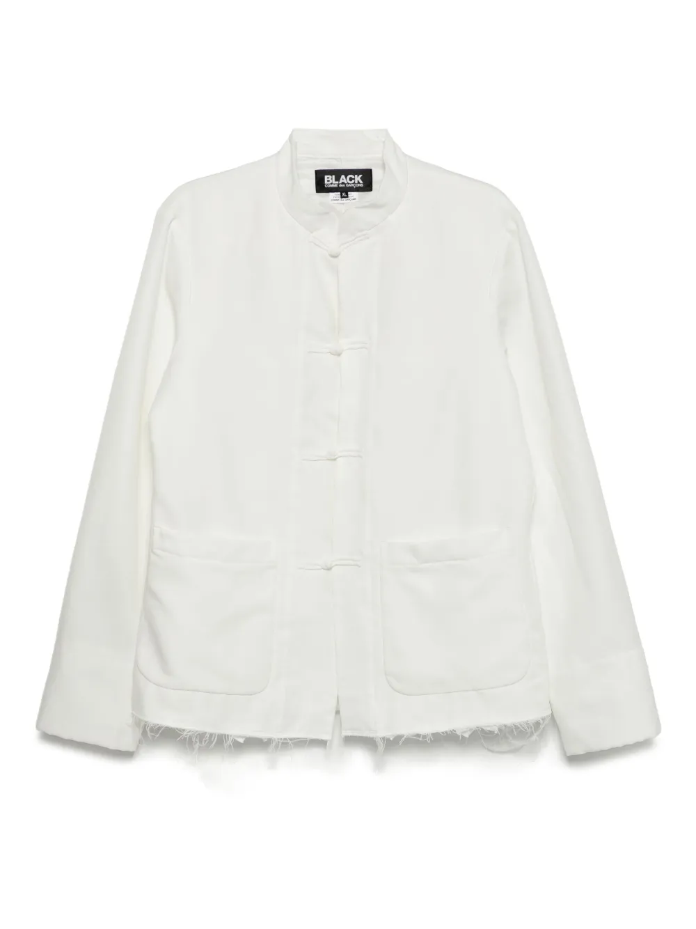 Black Comme Des Garçons stand-collar jacket | White | Image 1