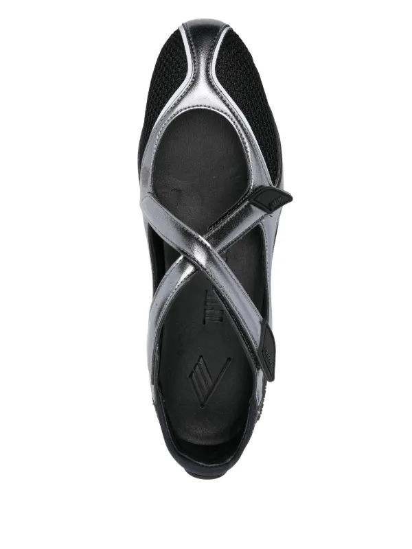 スニーカー The Attico Nomad Sneakers - Black/Silver The Attico Nomad Ballet Sneakers | FARFETCH UK