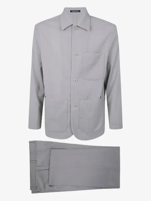 Emporio Armani costume à simple boutonnage