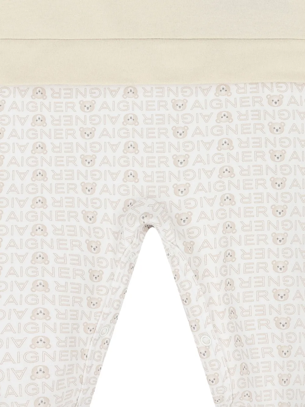Aigner Kids Playsuit met beerprint Beige