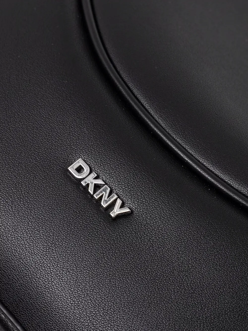 DKNY Leren shopper Zwart
