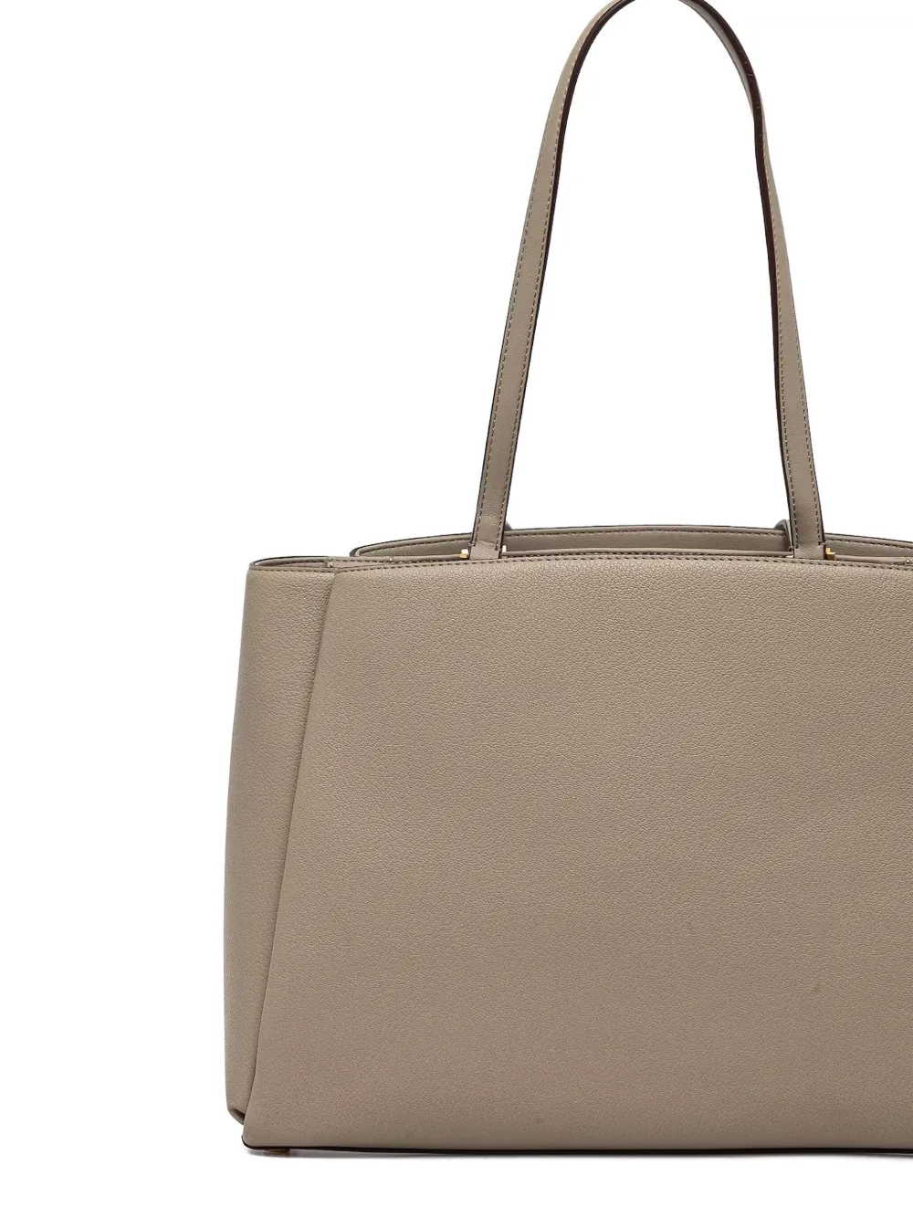 DKNY Leren shopper Beige