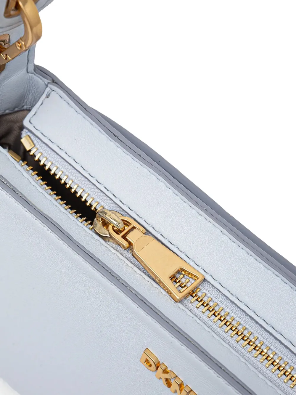DKNY Leren schoudertas Blauw