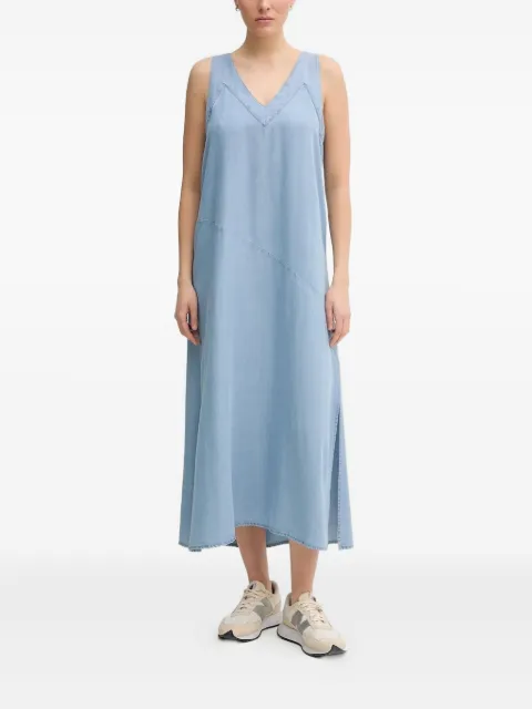 DKNY V-neck sleeveless midi dress