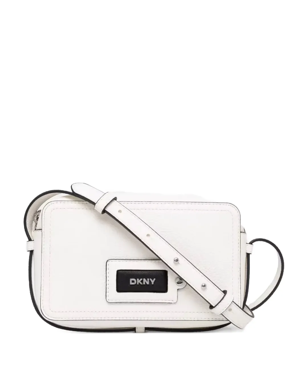 DKNY ロゴパッチ ショルダーバッグ - ニュートラル DKNY ロゴパッチ ショルダーバッグ - ニュートラル