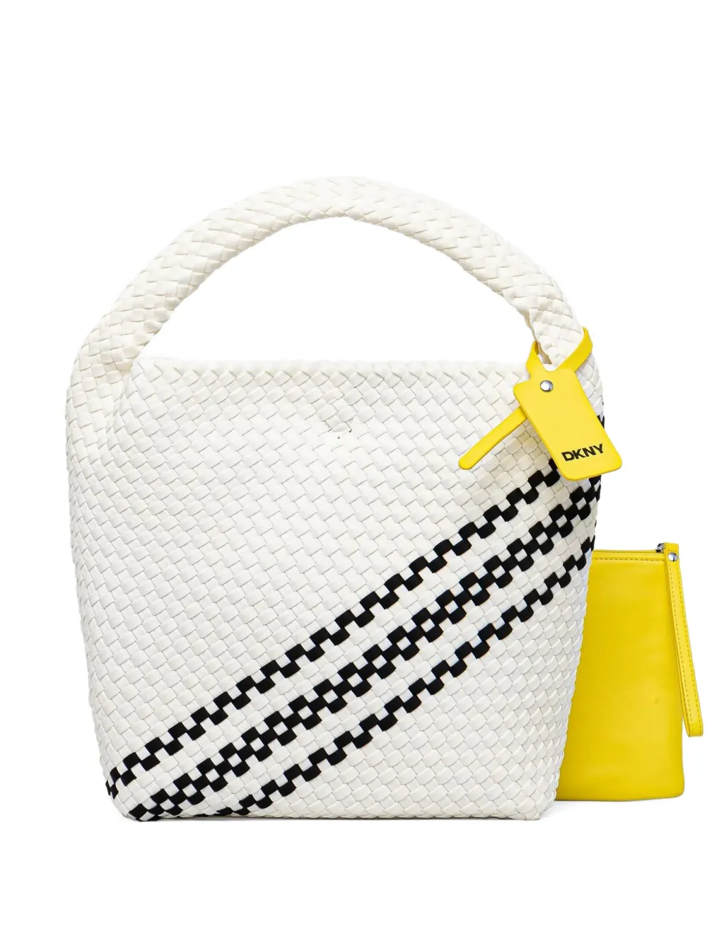 DKNY Geweven shopper Beige