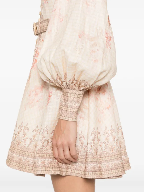 【Zimmermann】 ジマーマン イルミネイト・カーゴ・ミニドレス ZIMMERMANN Illuminate カーゴ ミニドレス | ニュートラル