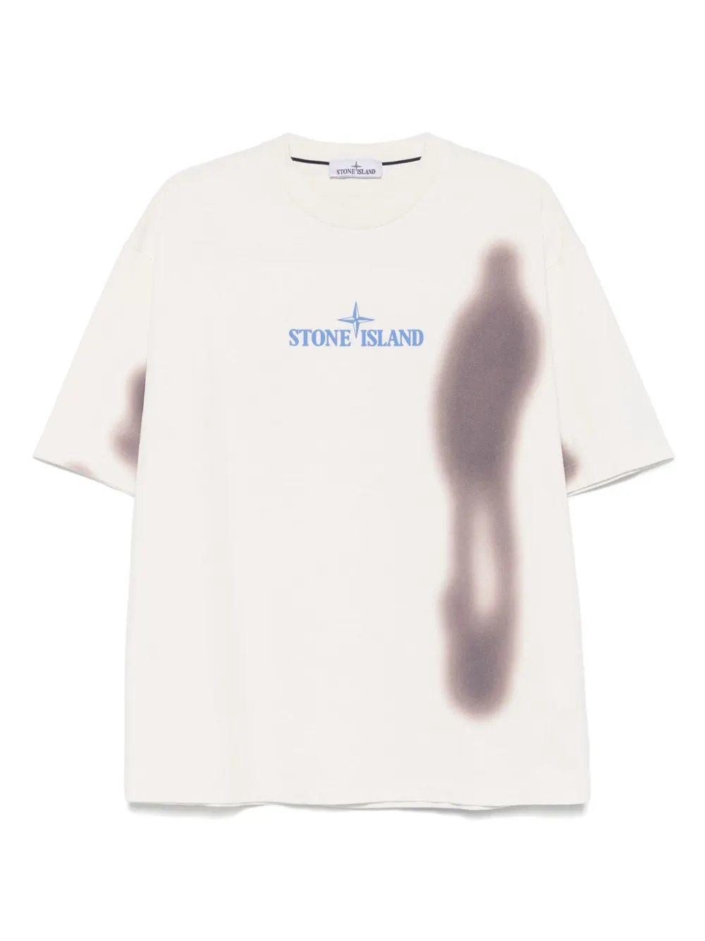 Stone Island playera con estampado Blurry One | neutro | Image 1