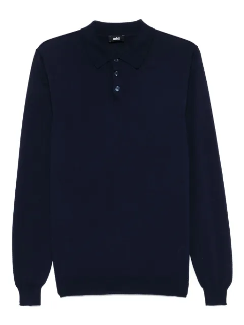 Add fine-knitted polo shirt