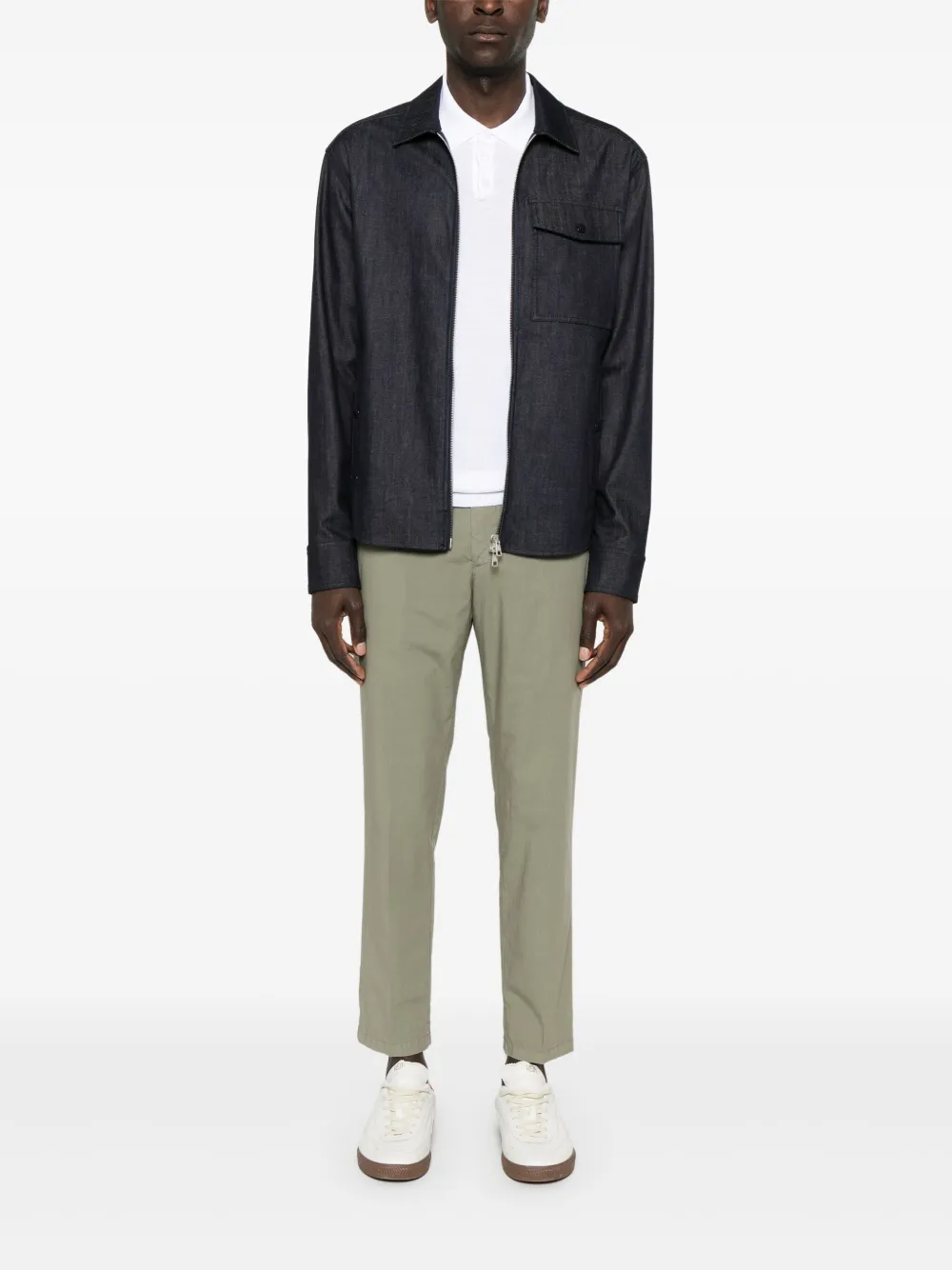 Add fine-knitted polo shirt | Image 2