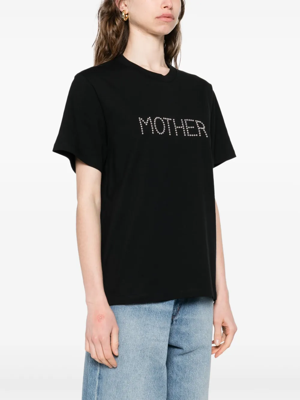 Stella McCartney T-shirt met studs Zwart