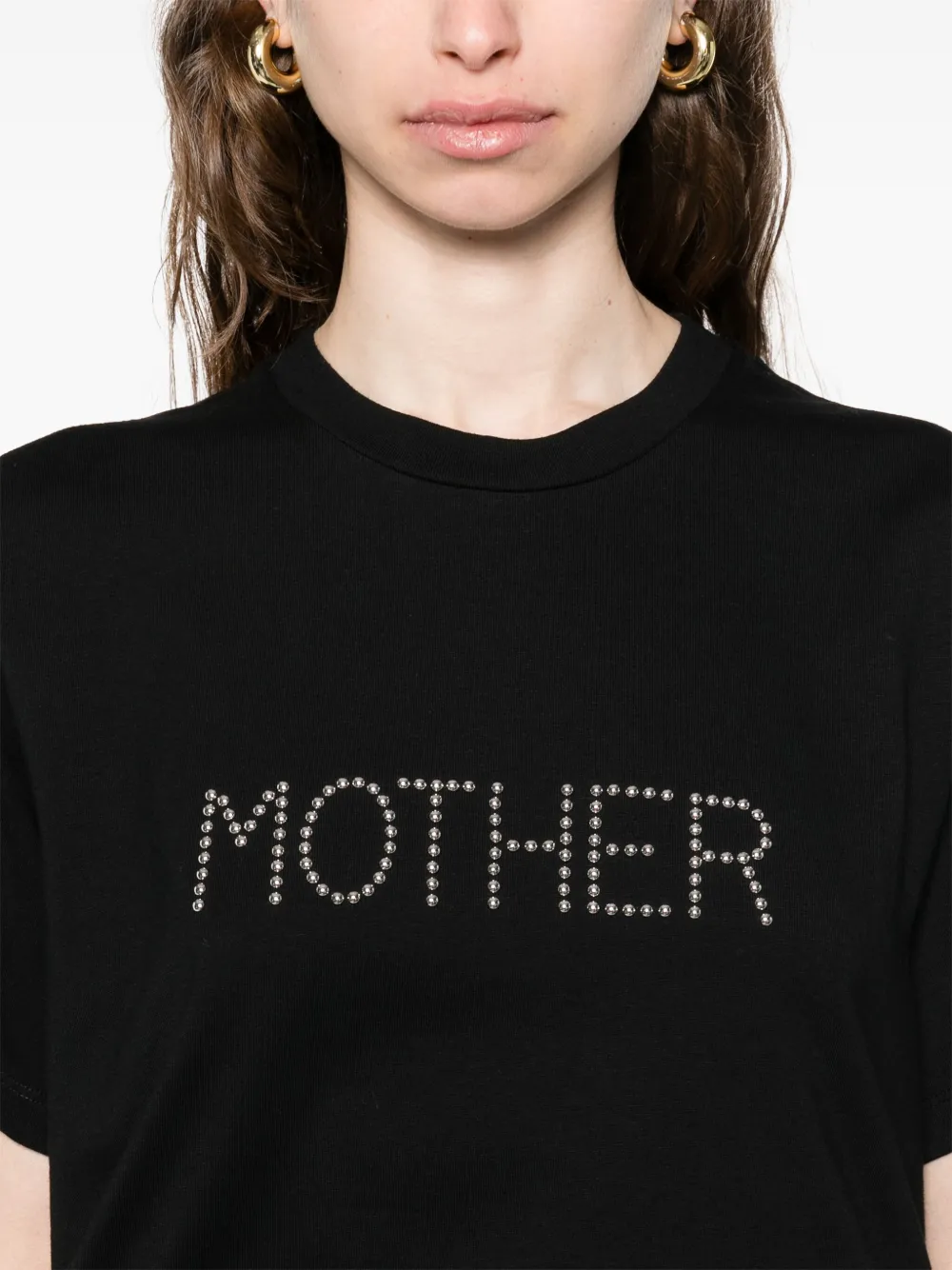 Stella McCartney T-shirt met studs Zwart