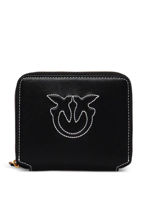 PINKO logo-stitched zip-around wallet