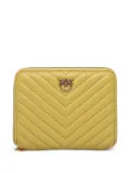 PINKO chevron quilted wallet - Yellow