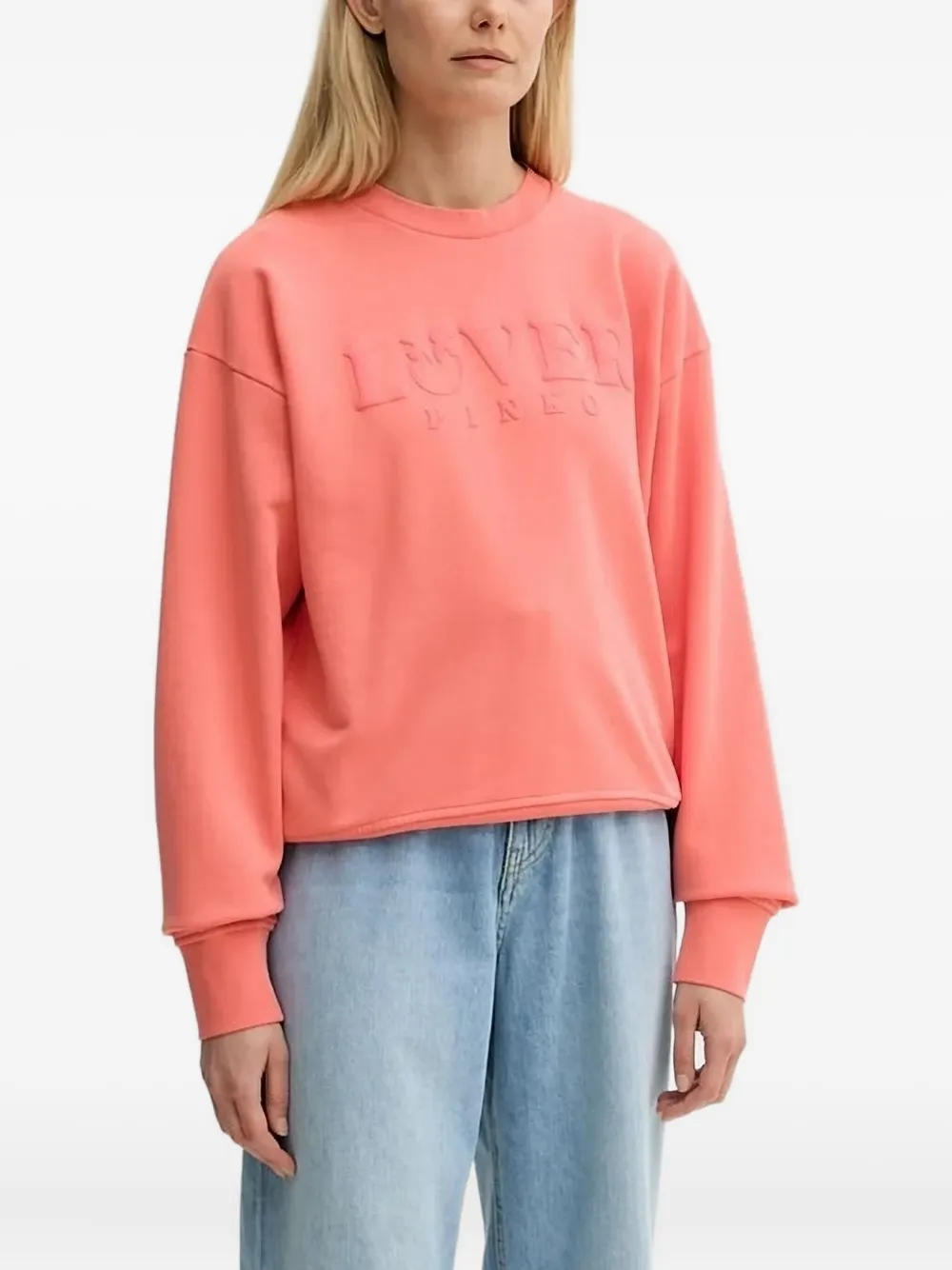 PINKO logo-embossed sweatshirt | Pink | Image 1