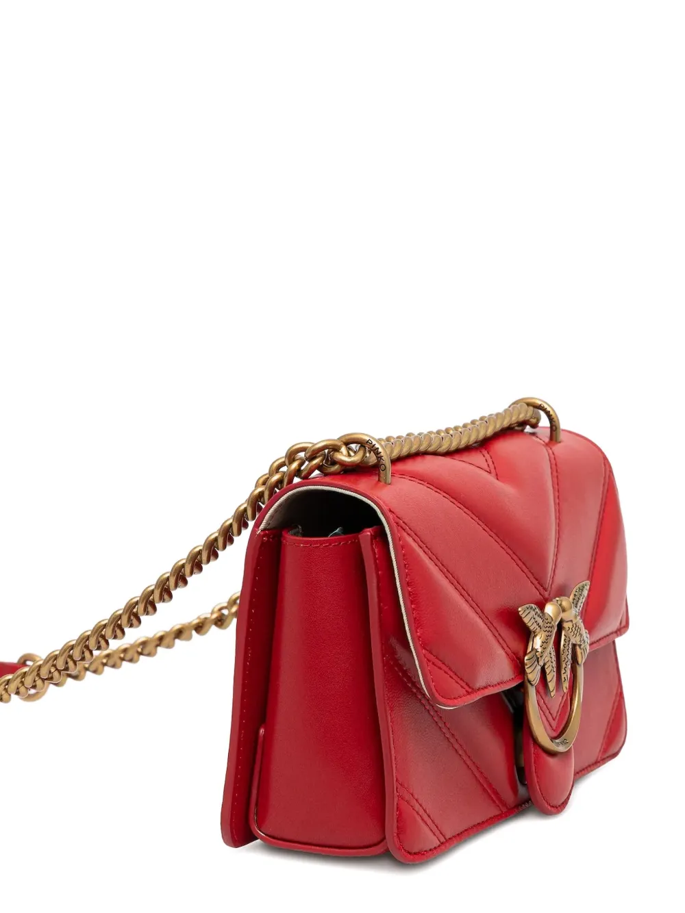 PINKO Love kleine crossbodytas Rood
