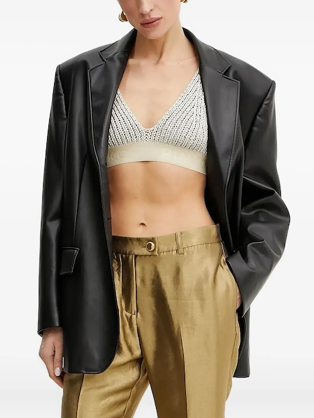PINKO knitted-band top | Grey | Image 1