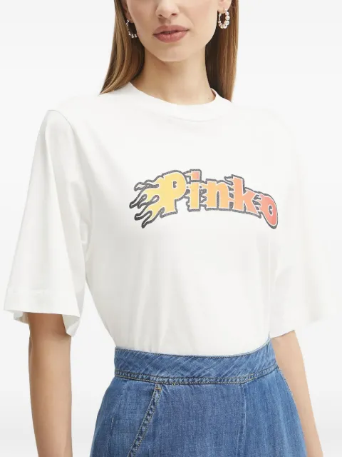 PINKO logo-print T-shirt