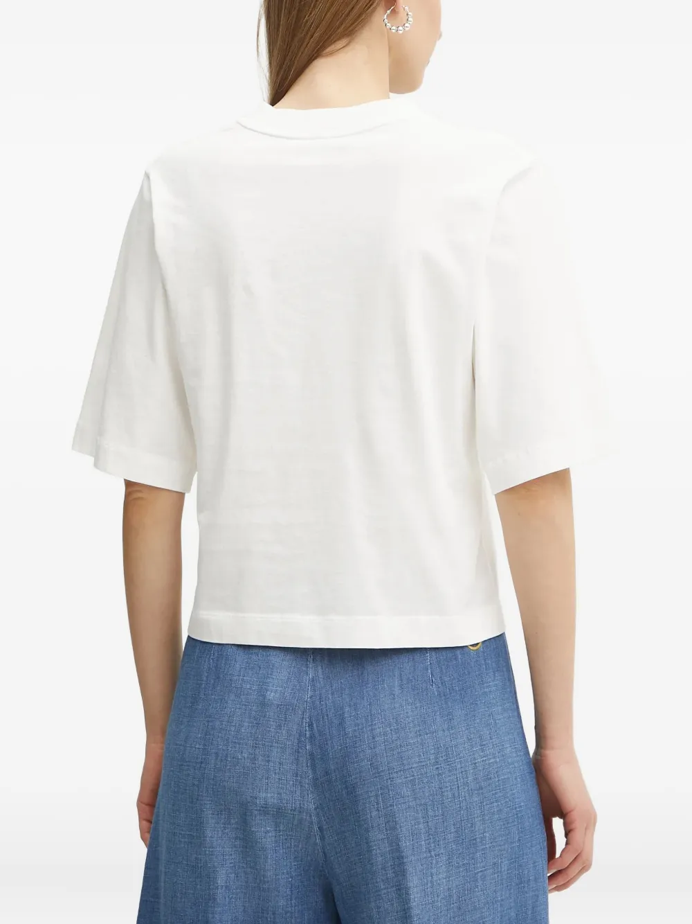Pinko Logo-print T-shirt In White
