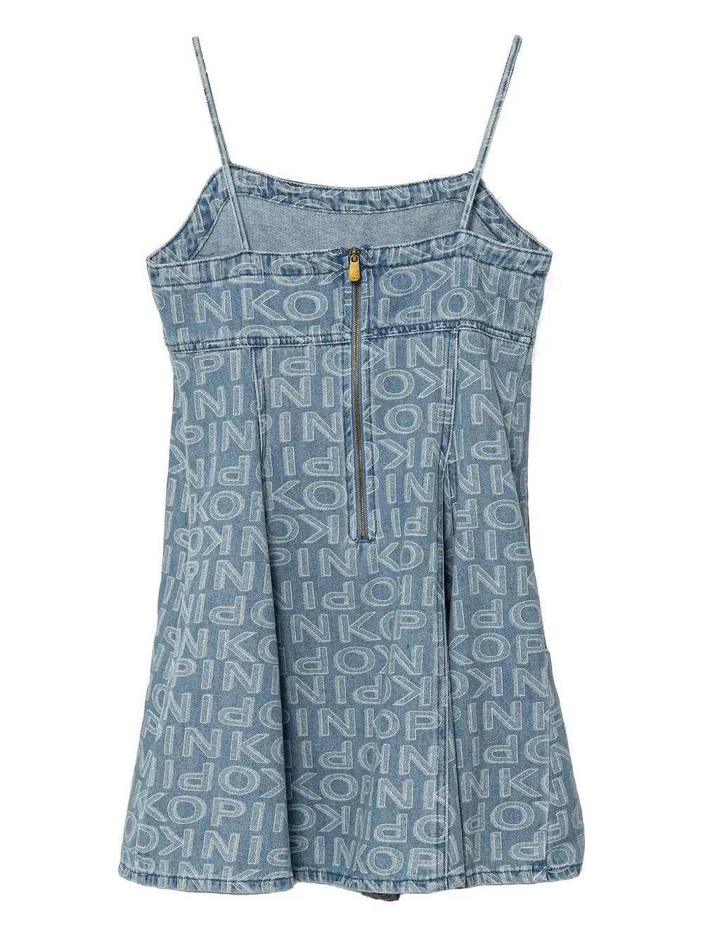 Pinko Kids logo-print denim dress | Girls Casual Dresses | Image 2