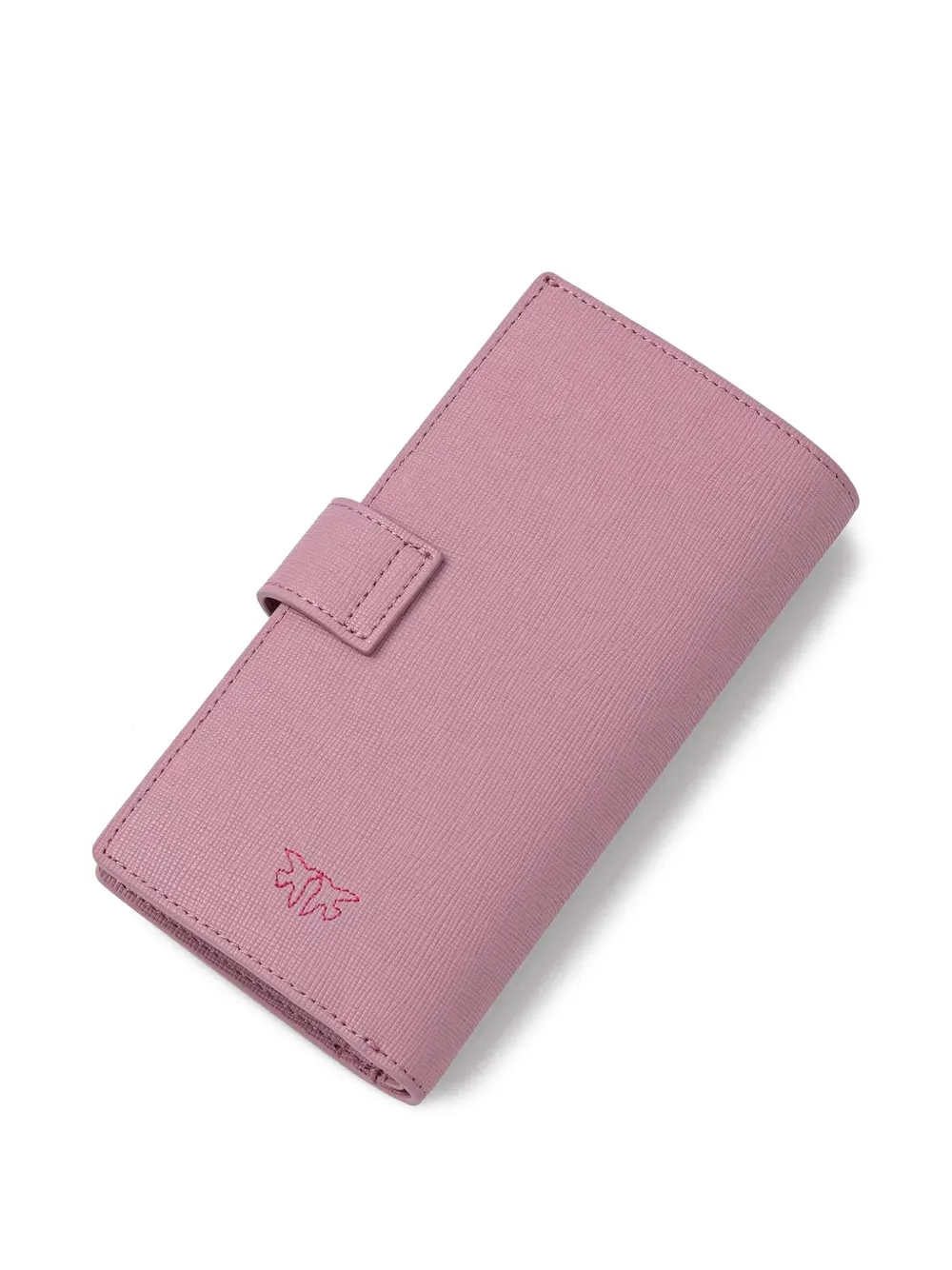 PINKO Leren portemonnee met textuur - Roze
