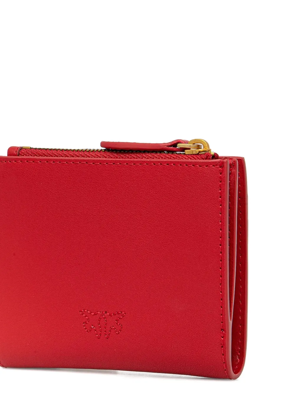 PINKO Leren pasjeshouder Rood