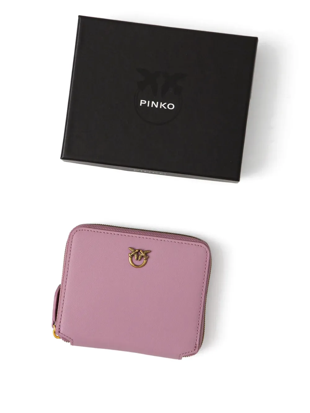 PINKO Leren portemonnee Roze