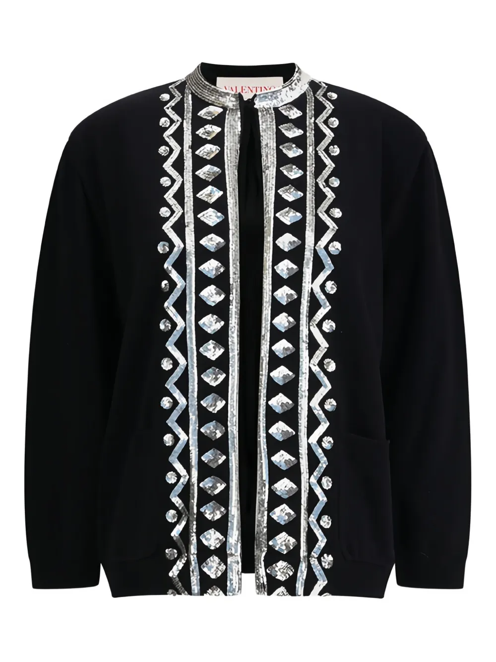Valentino Garavani Vest met pailletten afwerking Zwart