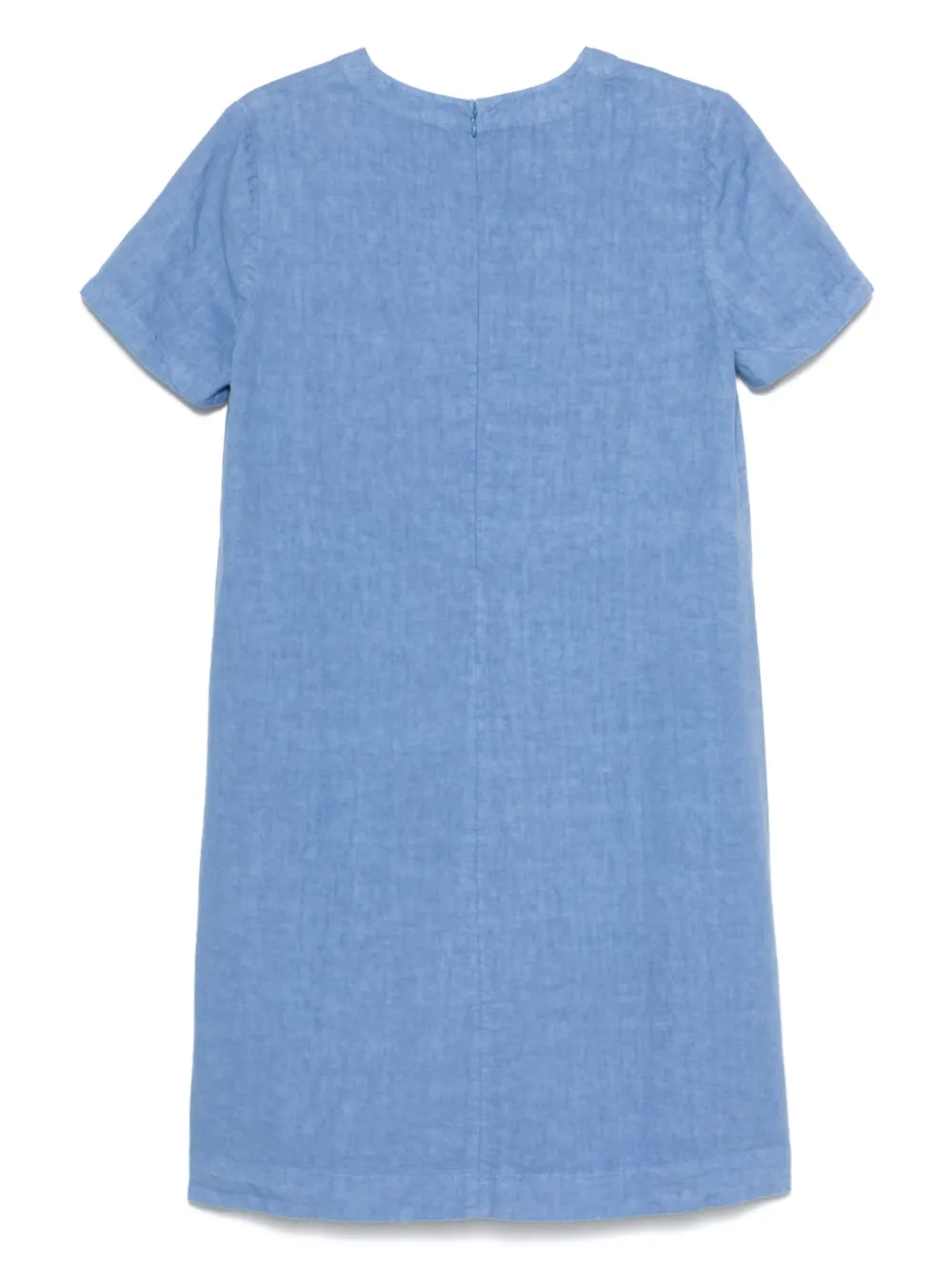 ASPESI slub linen mini dress - Blauw