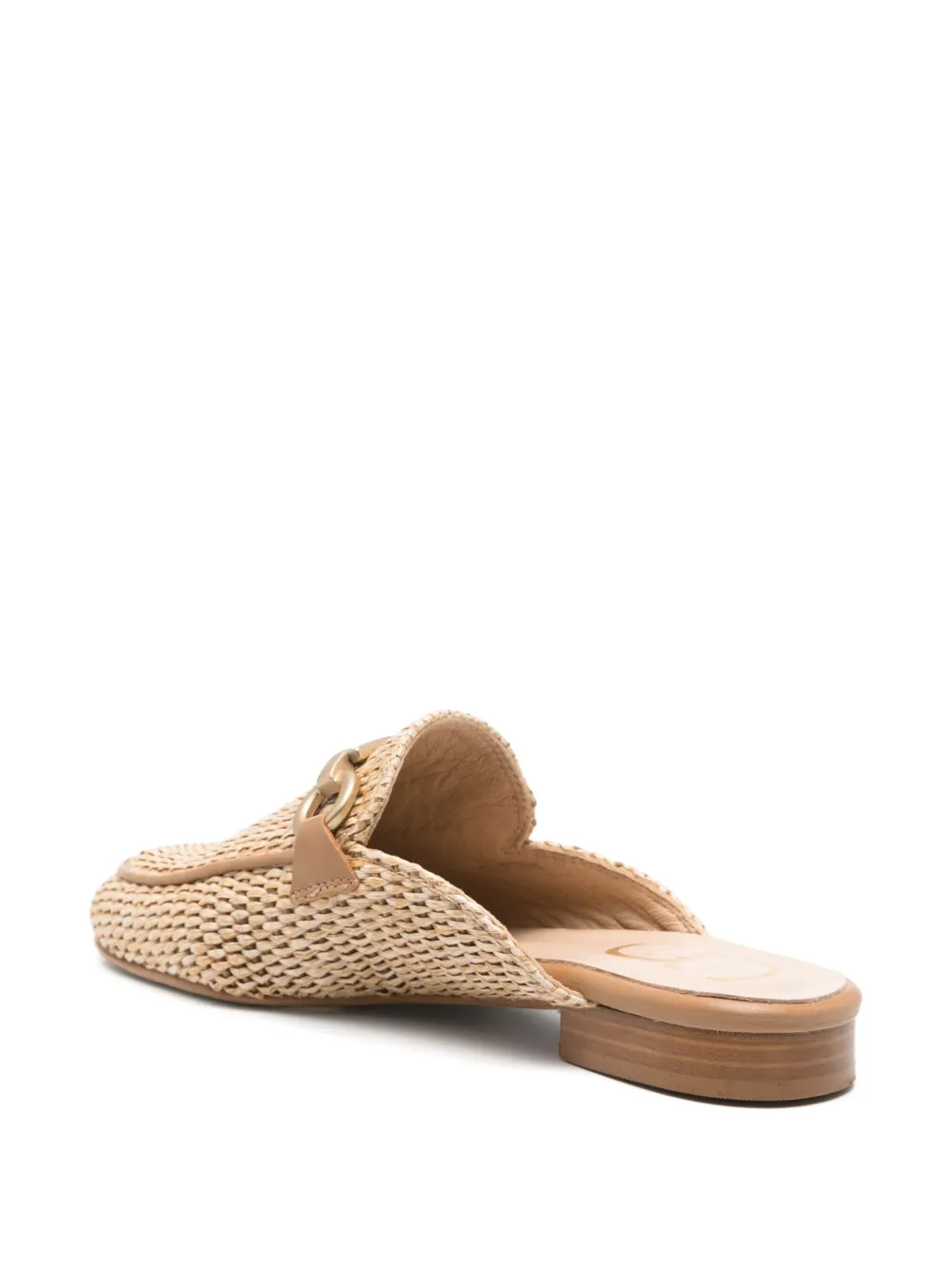 Casadei raffia loafers Neutrals
