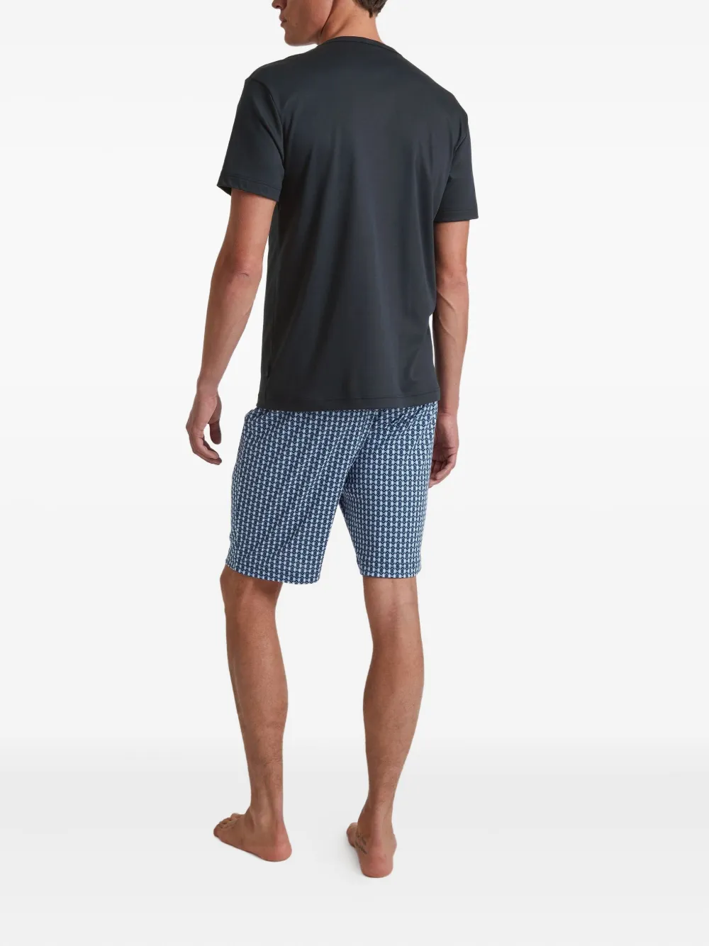 CALIDA Pyjama met grafische print Blauw