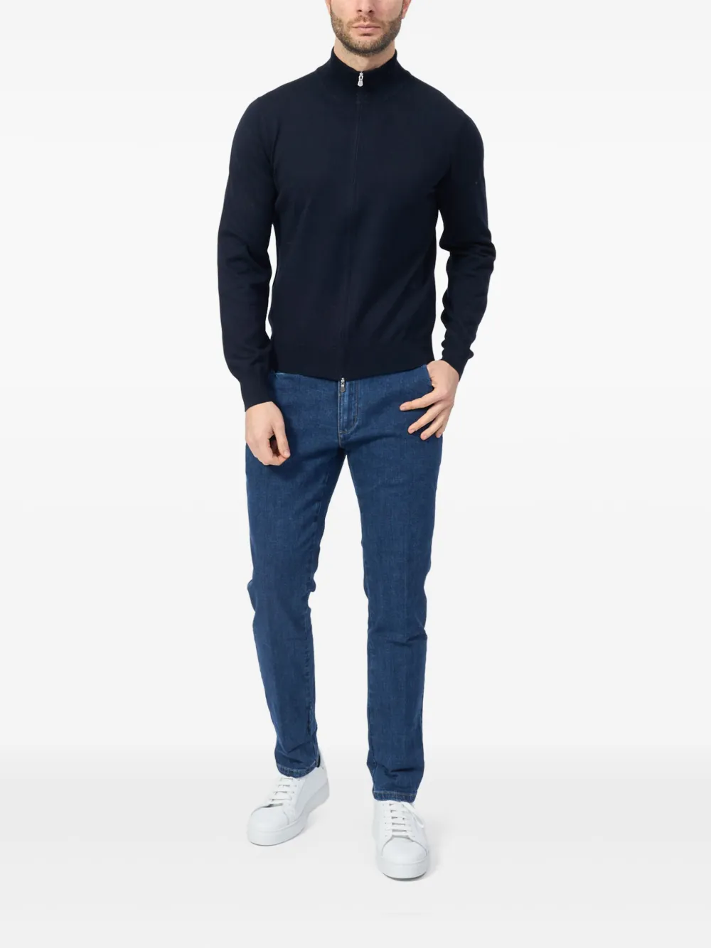 Gran Sasso high-neck zip-up cardigan | Cardigans | Image 2