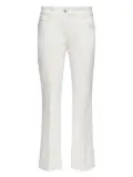 ELENA MIRO` button-detail jeans - White