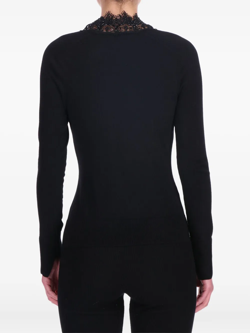 Ermanno Scervino suéter con detalle de encaje | Suéteres | Image 2