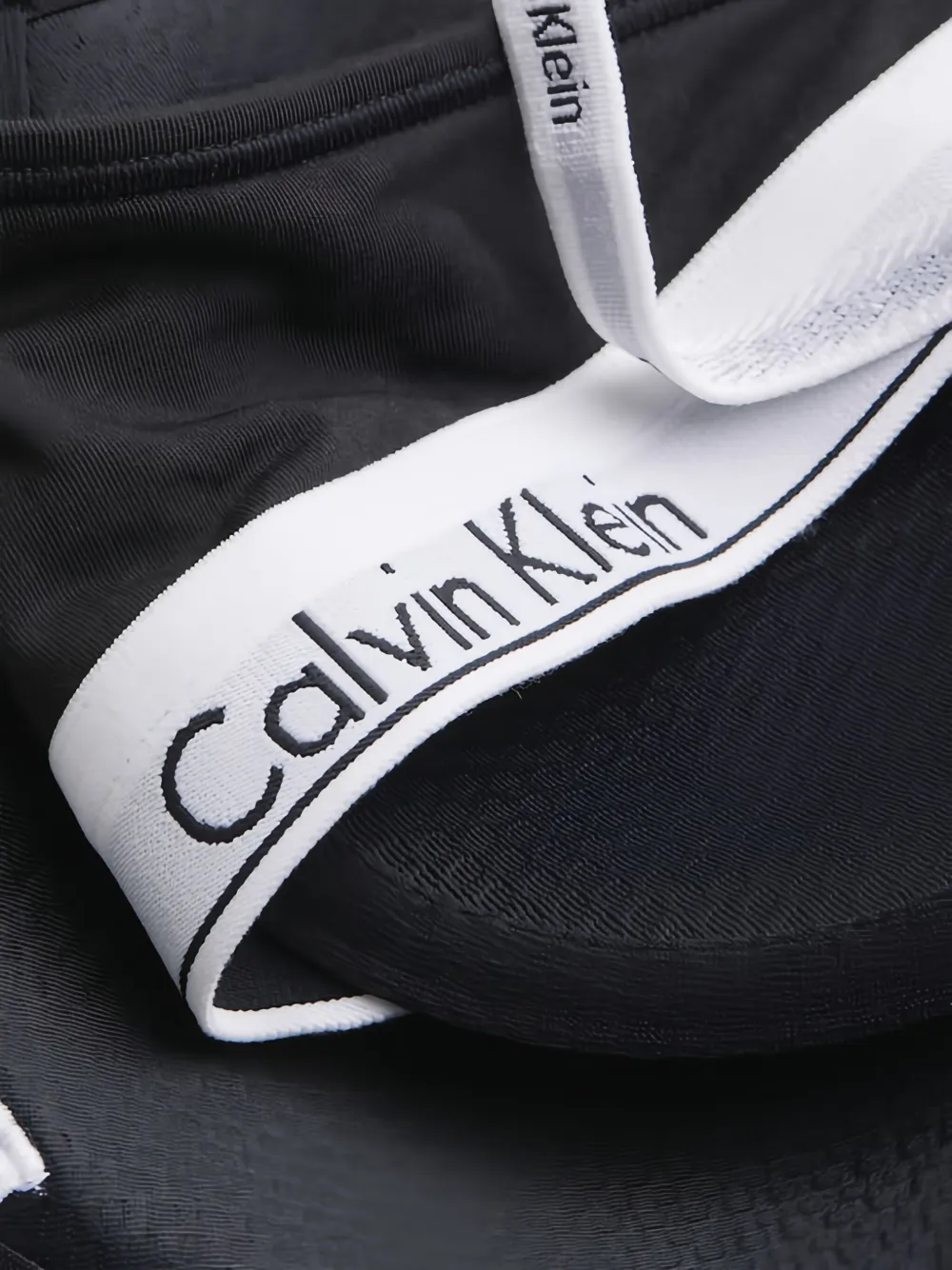 Calvin Klein logo-detail bra Zwart