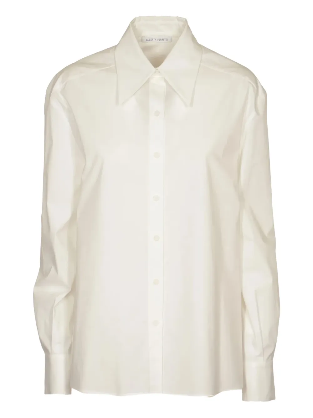 Alberta Ferretti long-sleeve point-collar shirt | White | Image 1