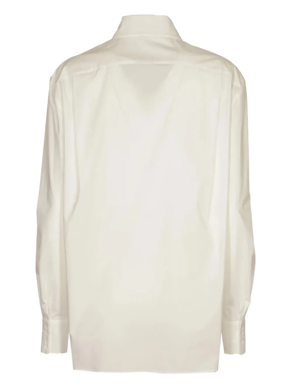 Alberta Ferretti long-sleeve point-collar shirt - Wit